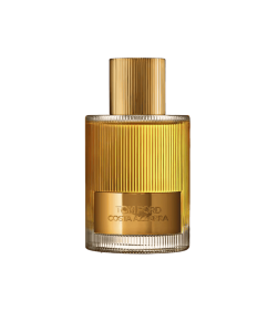 Tom Ford Costa Azzurra Gold perfume bottle - sample available at Perfumes.Kiwi, showcasing the luxurious gold bottle.