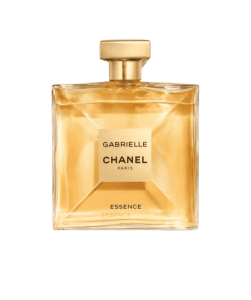 Gabrielle Essence by Chanel bottle with its iconic minimalist design and radiant golden tones